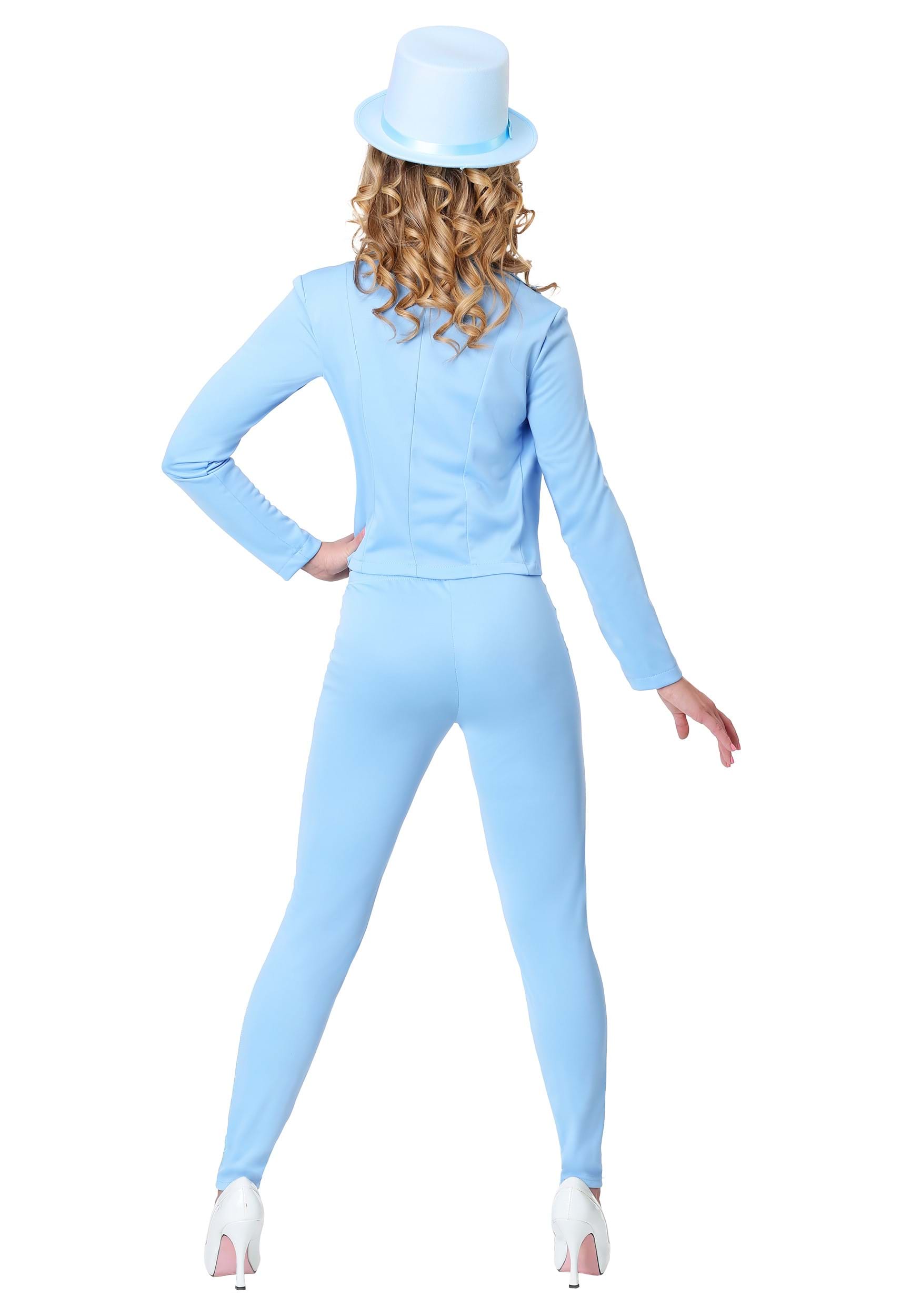 Adult Female Blue Tuxedo Costume , Movie Halloween Costumes