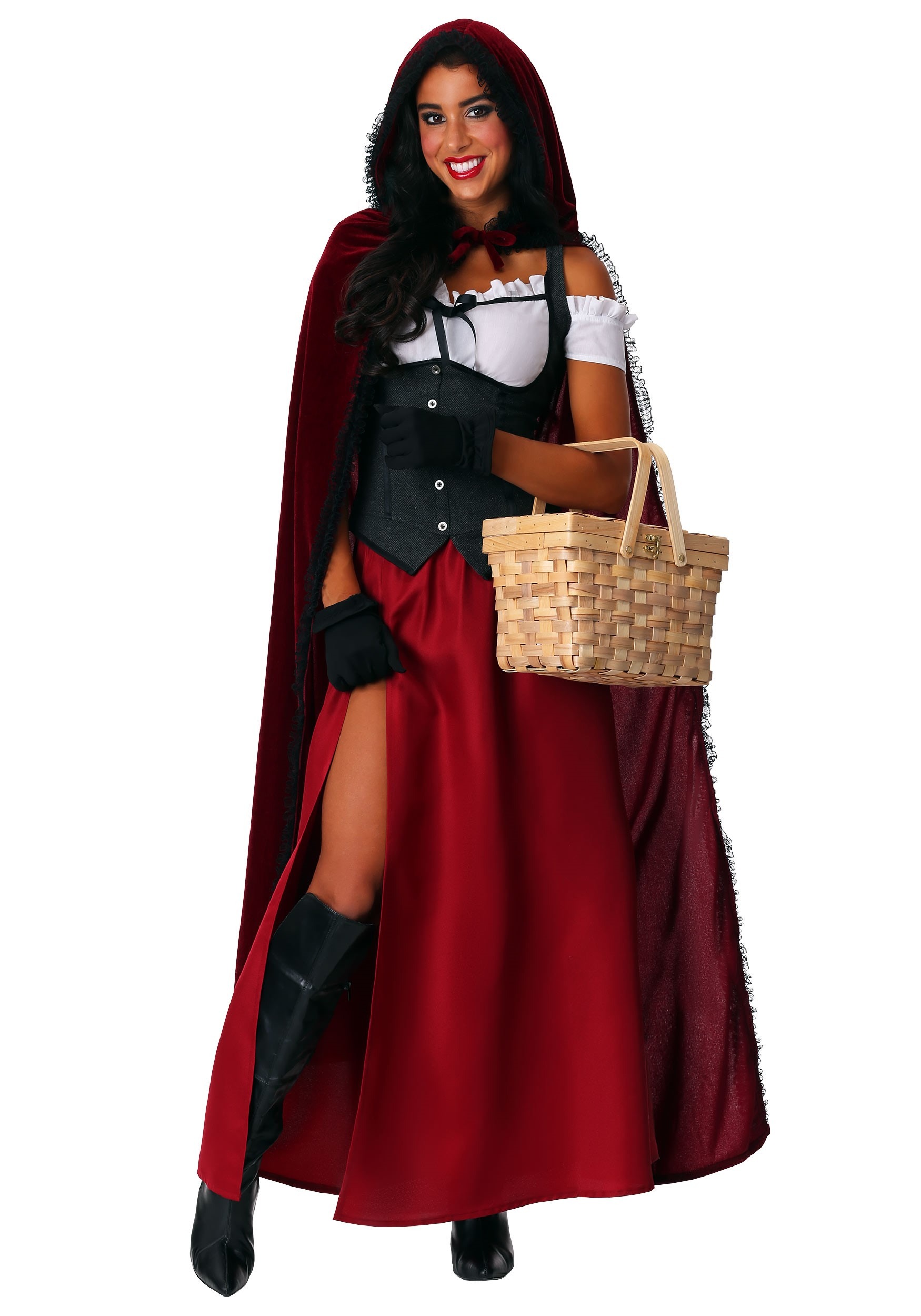 Womens Plus Size Ravishing Red Riding Hood Costume 9074