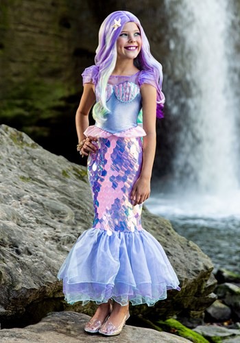 Girls Sparkling Mermaid Costume