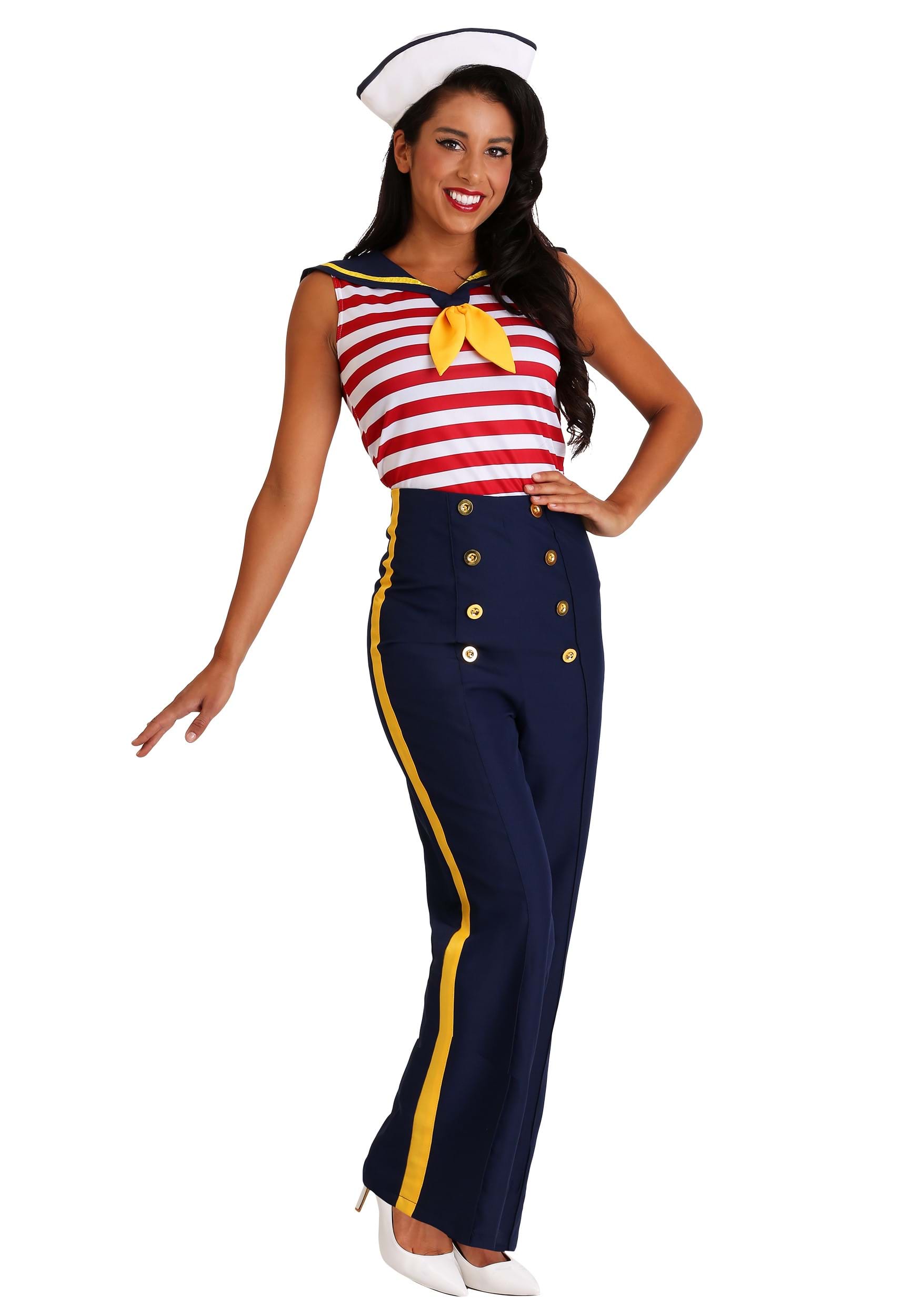 Perfect Pin Up Sailor Costume For Women 2964