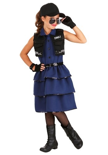 Girl's SWAT Costume