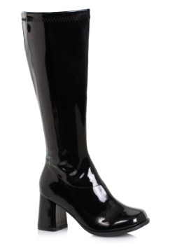 Women's Black Wide Width Gogo Boots