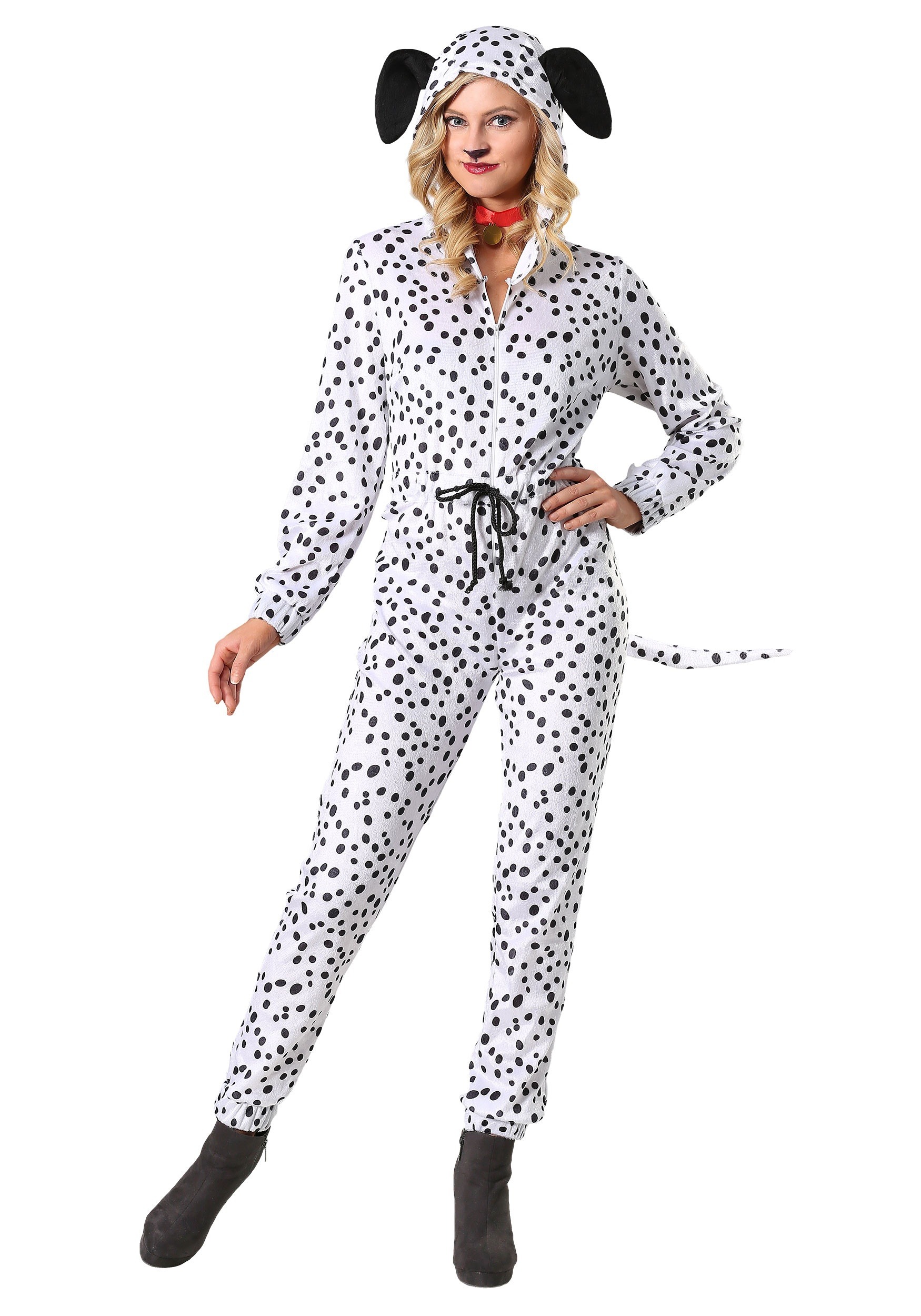 Women's Plus Size Cozy Dalmatian Jumpsuit Costume , Animal Costumes