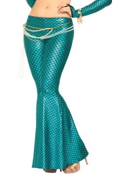 Womens Blue Mermaid Leggings