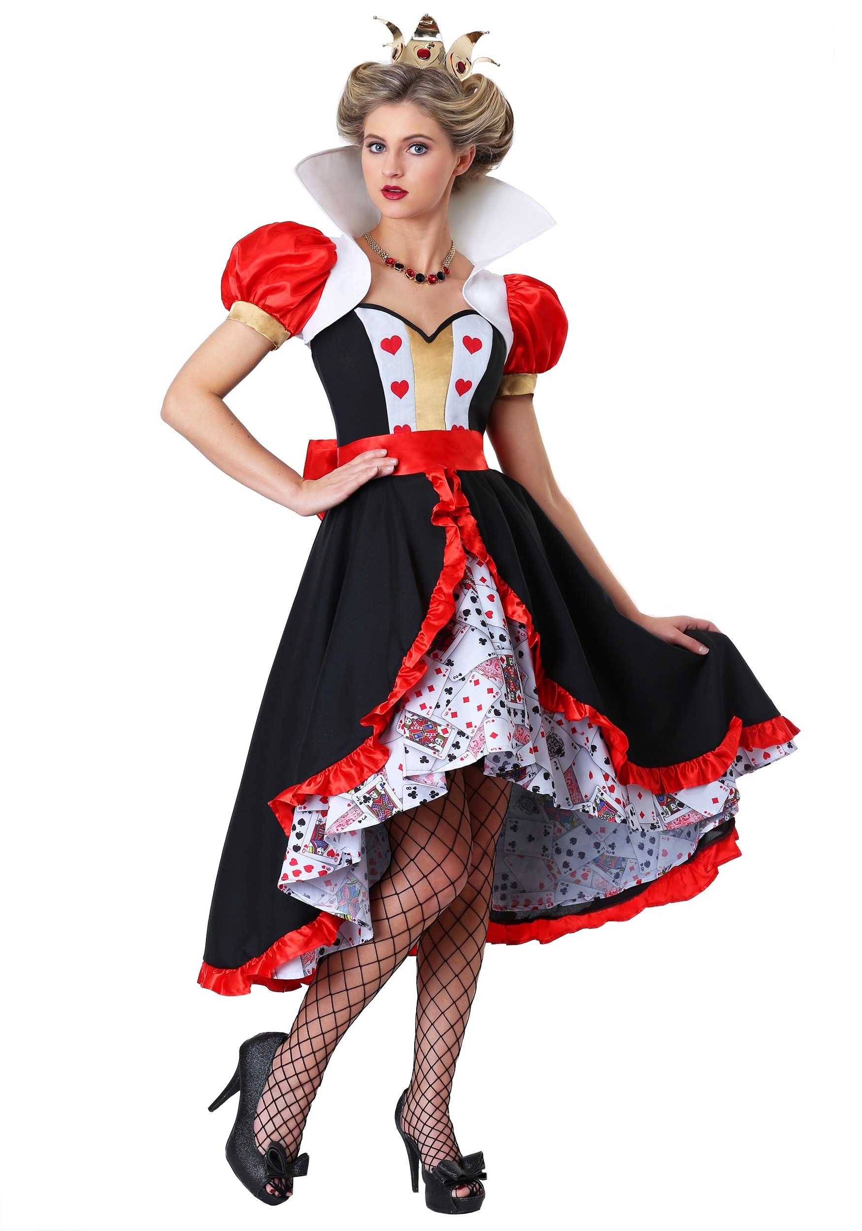 Plus Size Flirty Queen Of Hearts Womens Costume Alice In Wonderland