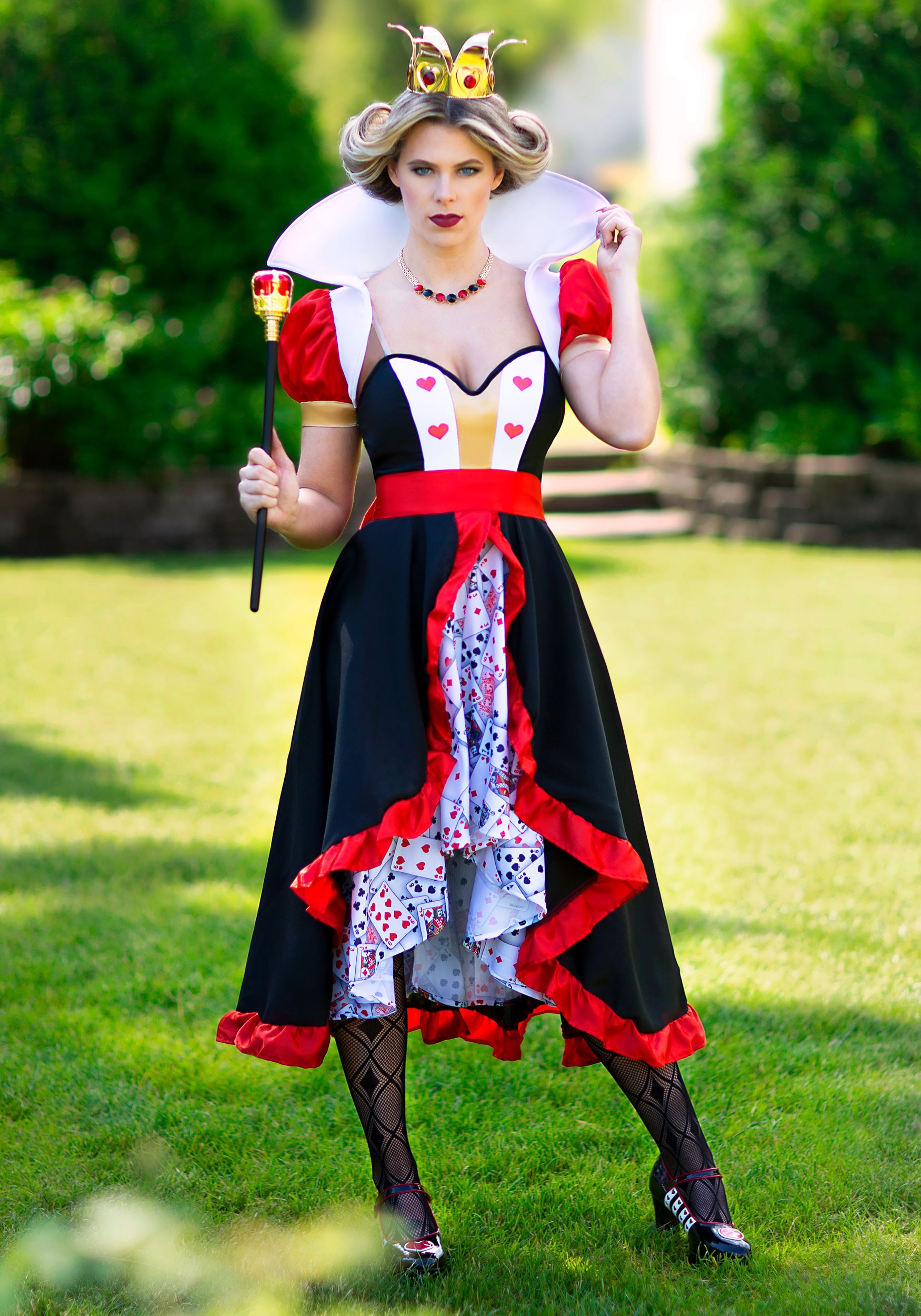 Plus Size Flirty Queen Of Hearts Women S Costume Alice In Wonderland Costumes