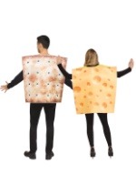 Couples Cheese & Cracker Costume Set Back