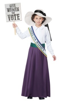 Girls American Suffragette Costume