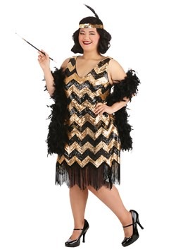 Plus Size Women's Dolled Up Flapper Costume