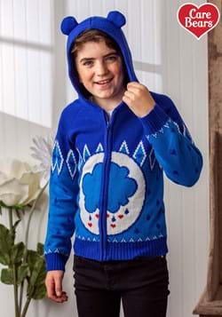 Child Care Bears Grumpy Bear Zip Up Knit Sweater