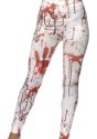 Women's White Blood Splattered Leggings