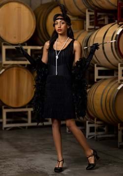 Black Fringe 1920's Flapper Costume Update1