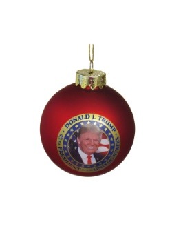 President Donald Trump Glass Ball Ornament