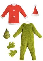 Mens The Grinch Santa Deluxe Jumpsuit with Mask Alt 1
