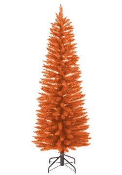 Pre-Lit 3 Foot Orange Halloween Tree