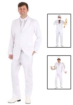 Men's White Suit Costume-1