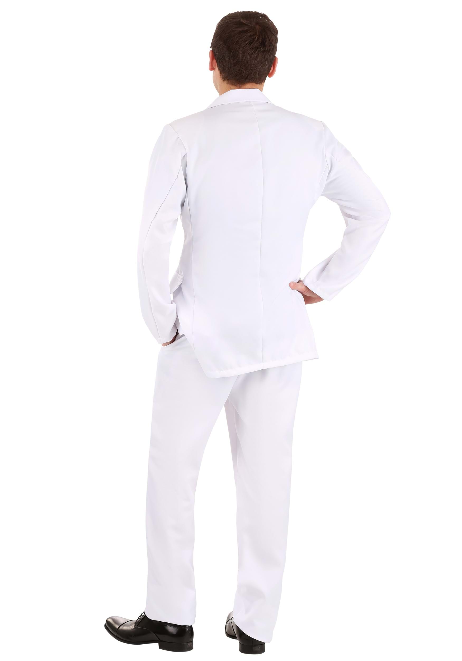 Men's White Suit Costume , Mens Angel Costume , Exclusive