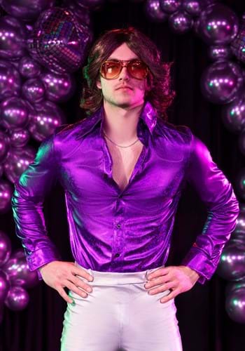  Shimmering Star Men's Holographic Disco Pants - Get Your Groove  On! Gray : Clothing, Shoes & Jewelry