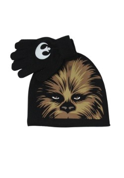 Chewbacca Kids Big Face Beanie & Glove Set