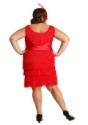 Red Plus Size Flapper Costume alt1