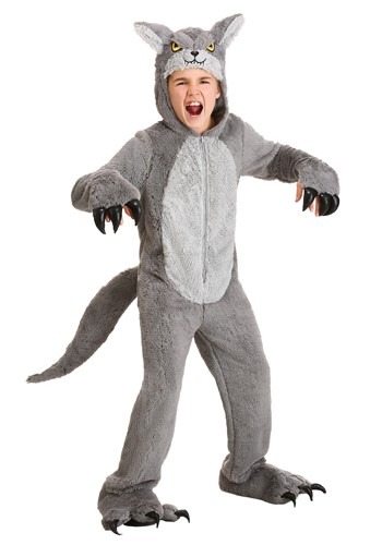 Grey Wolf Costume Child