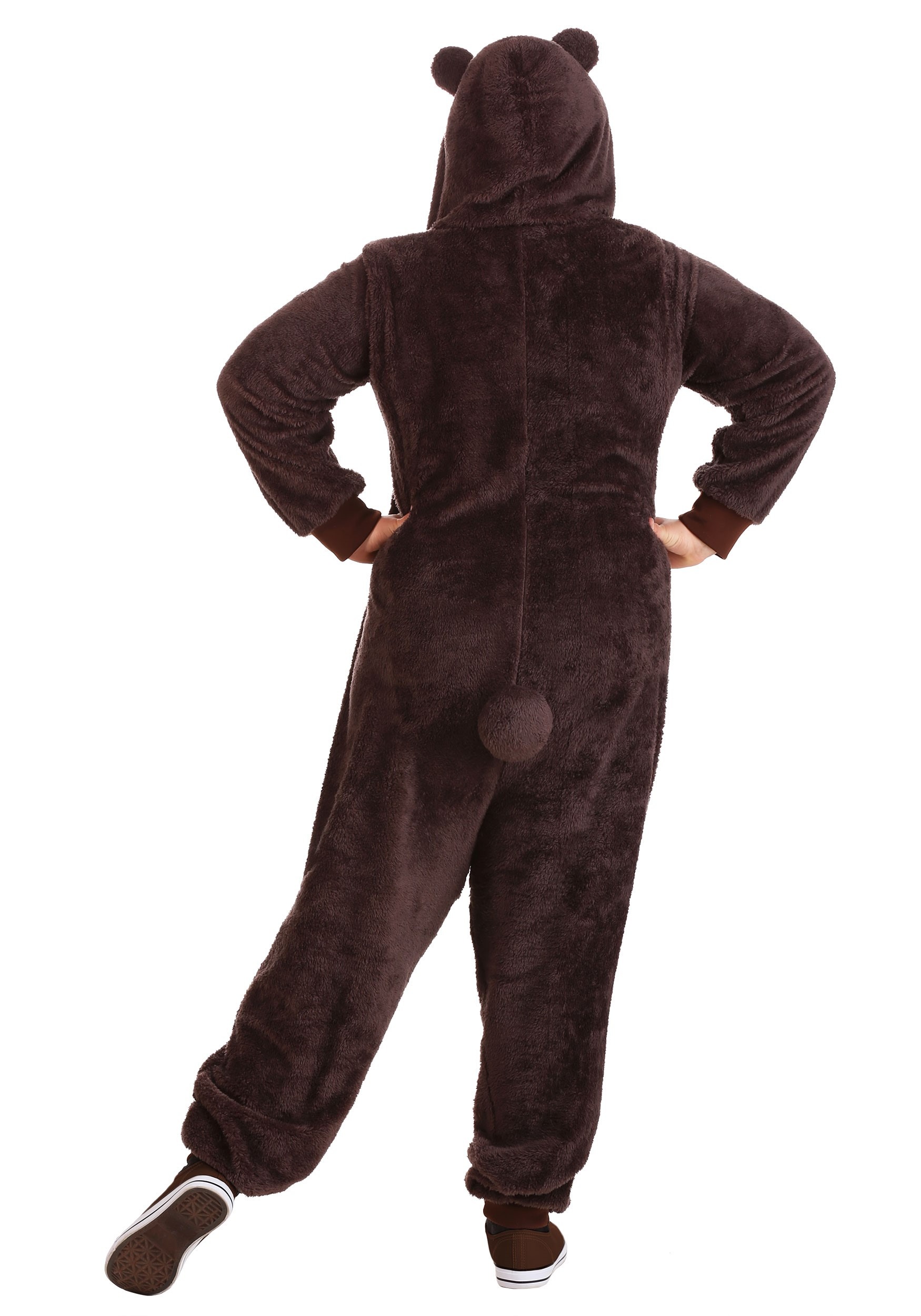 Adult Plus Size Brown Bear Onesie Costume , Plus Size Animal Costumes