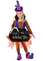 Toddler Candy Catcher Cauldron Witch Costume