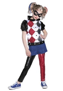 DC Superhero Girl's Premium Harley Quinn Costume