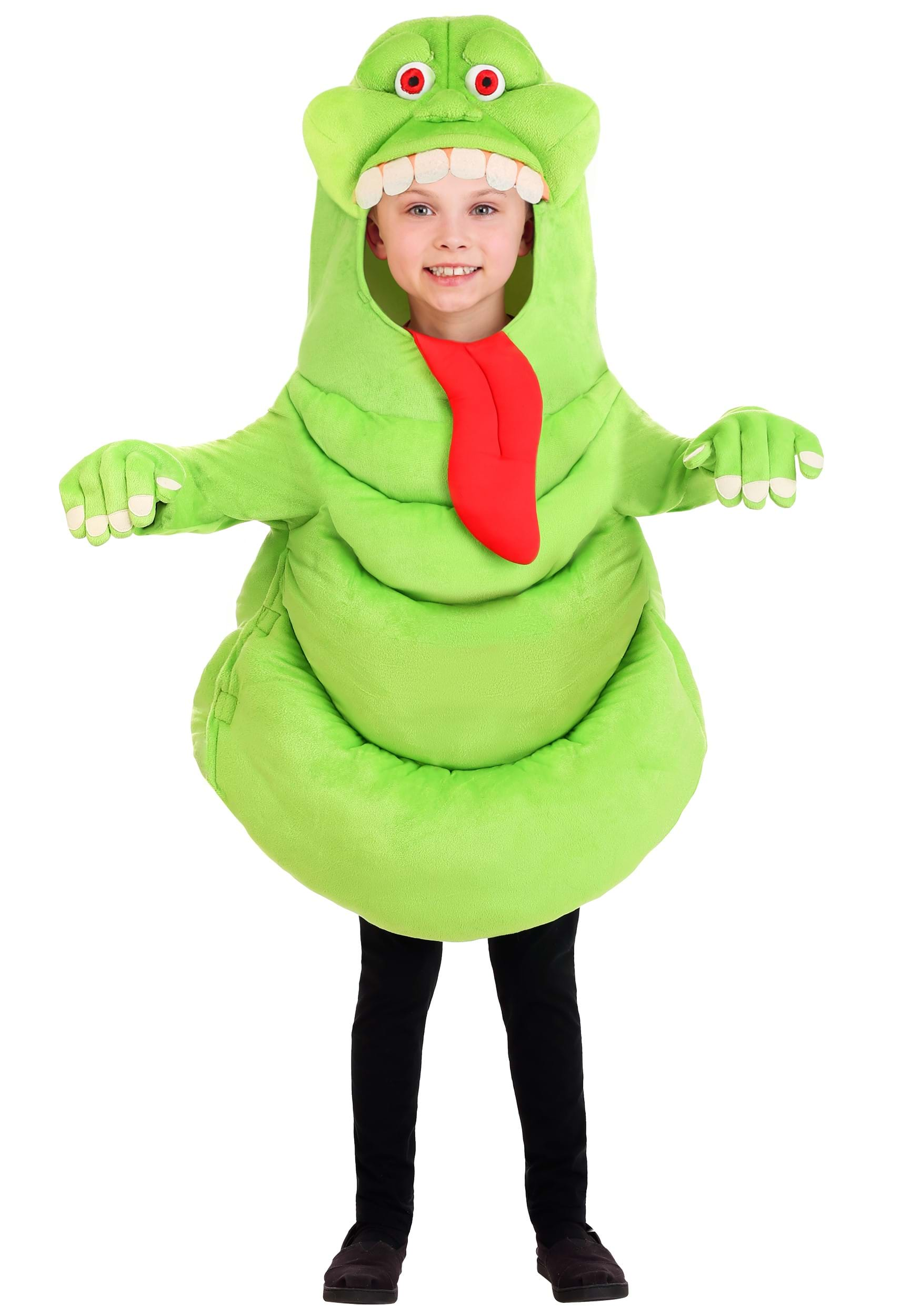 Kid's Ghostbusters Slimer Costume Tunic With Gloves