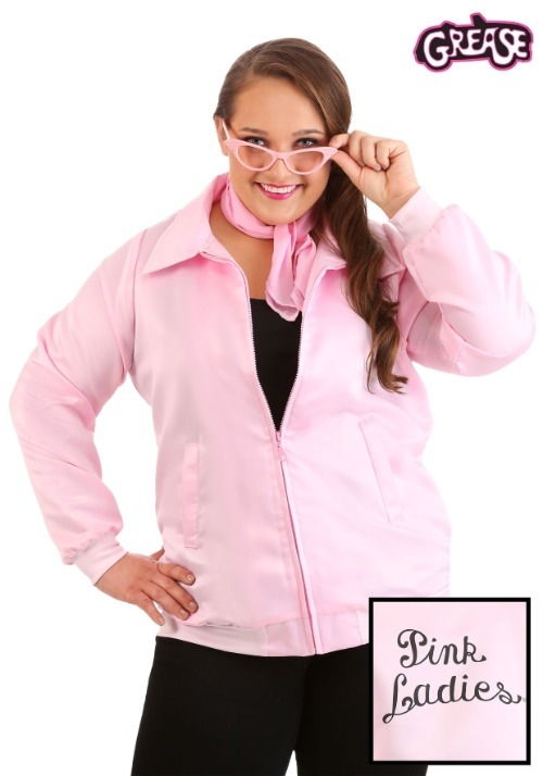 Plus Size Grease Pink Ladies Costume Jacket