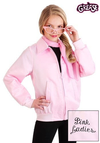 Grease Kids Pink Ladies Costume Jacket