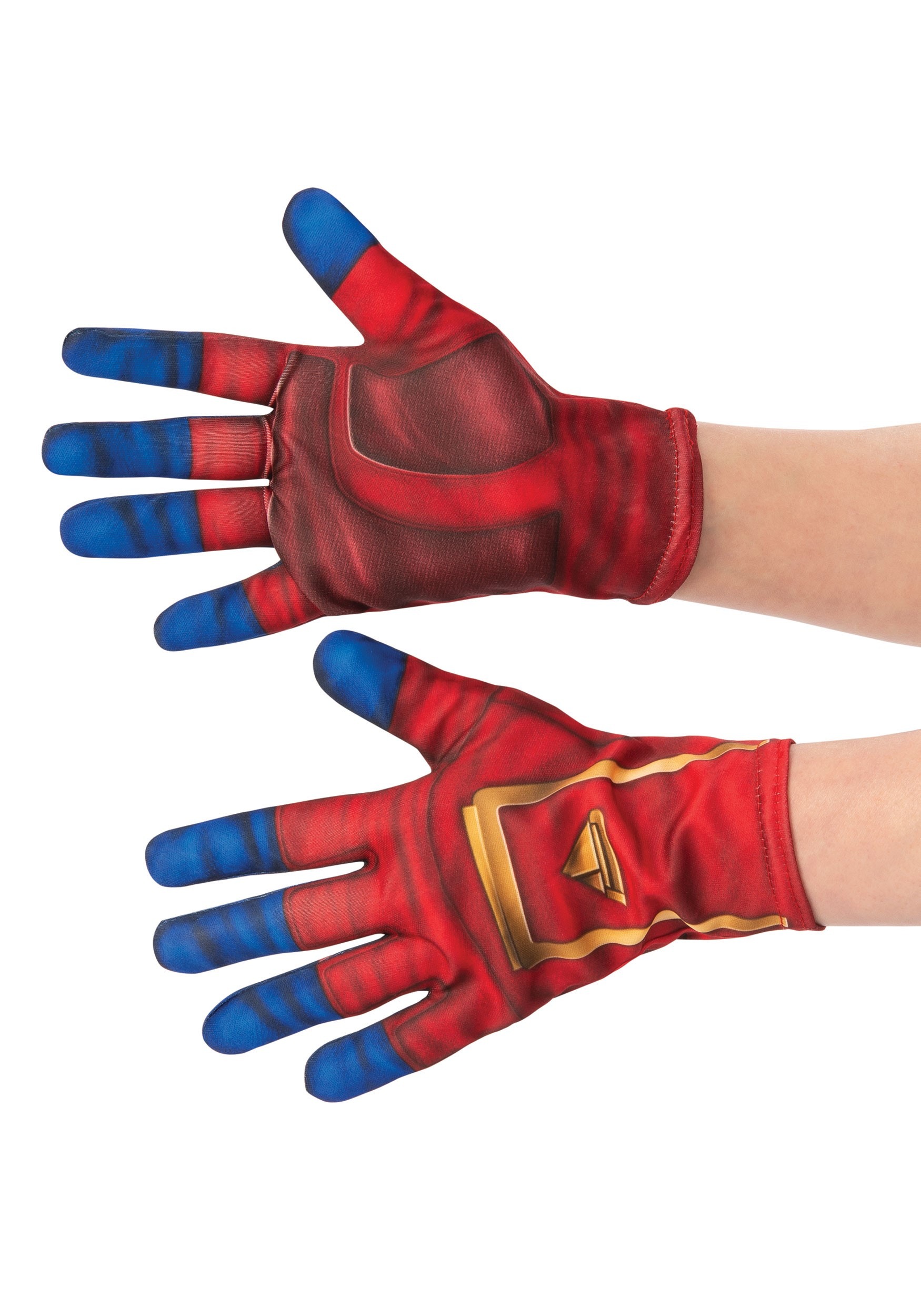 Adult Captain Marvel Costume Gloves , Superhero Gloves