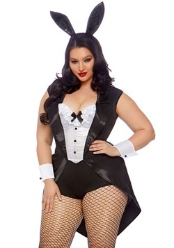 Women's Plus Play Time Bunny Costume