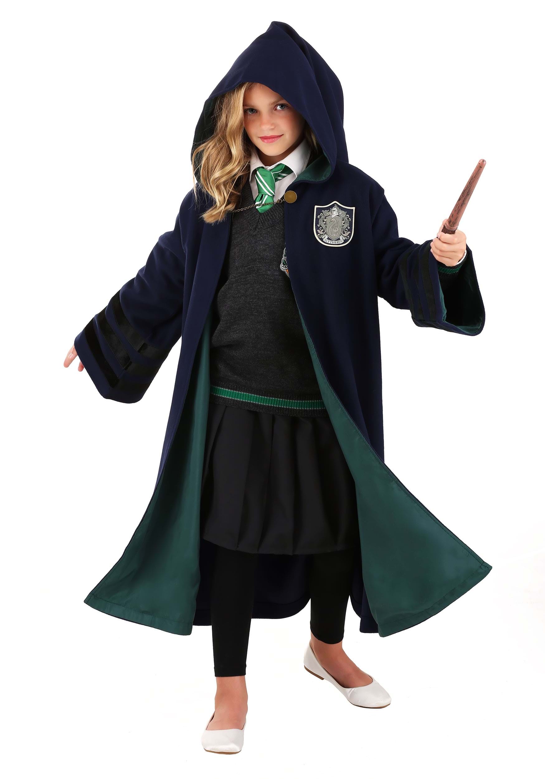 Kids Harry Potter Hogwarts Slytherin Robe