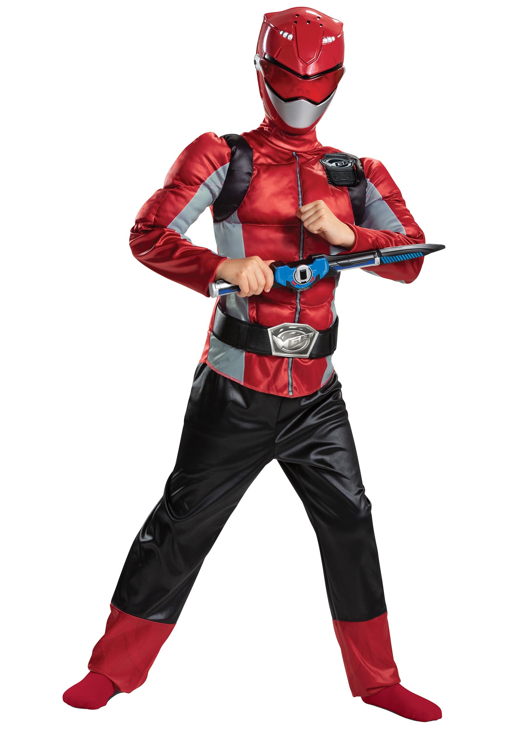 Power Rangers Beast Morphers Kids Red Ranger Classic Costume