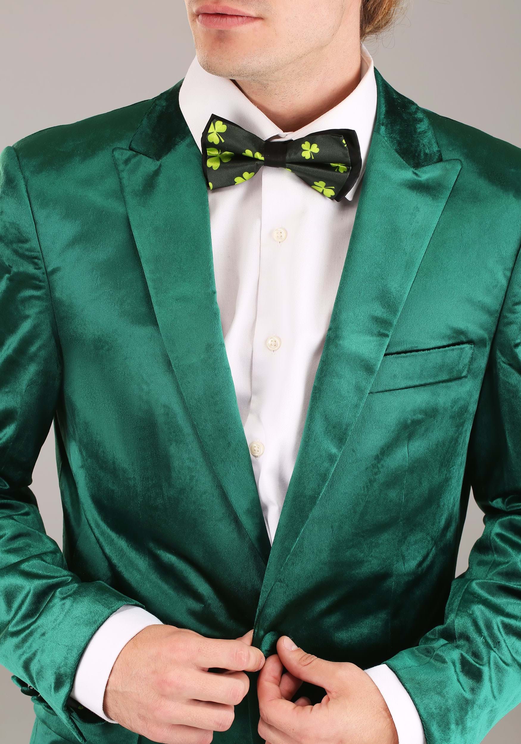 Men's Green St. Patrick's Day Leprechaun Suit Costume