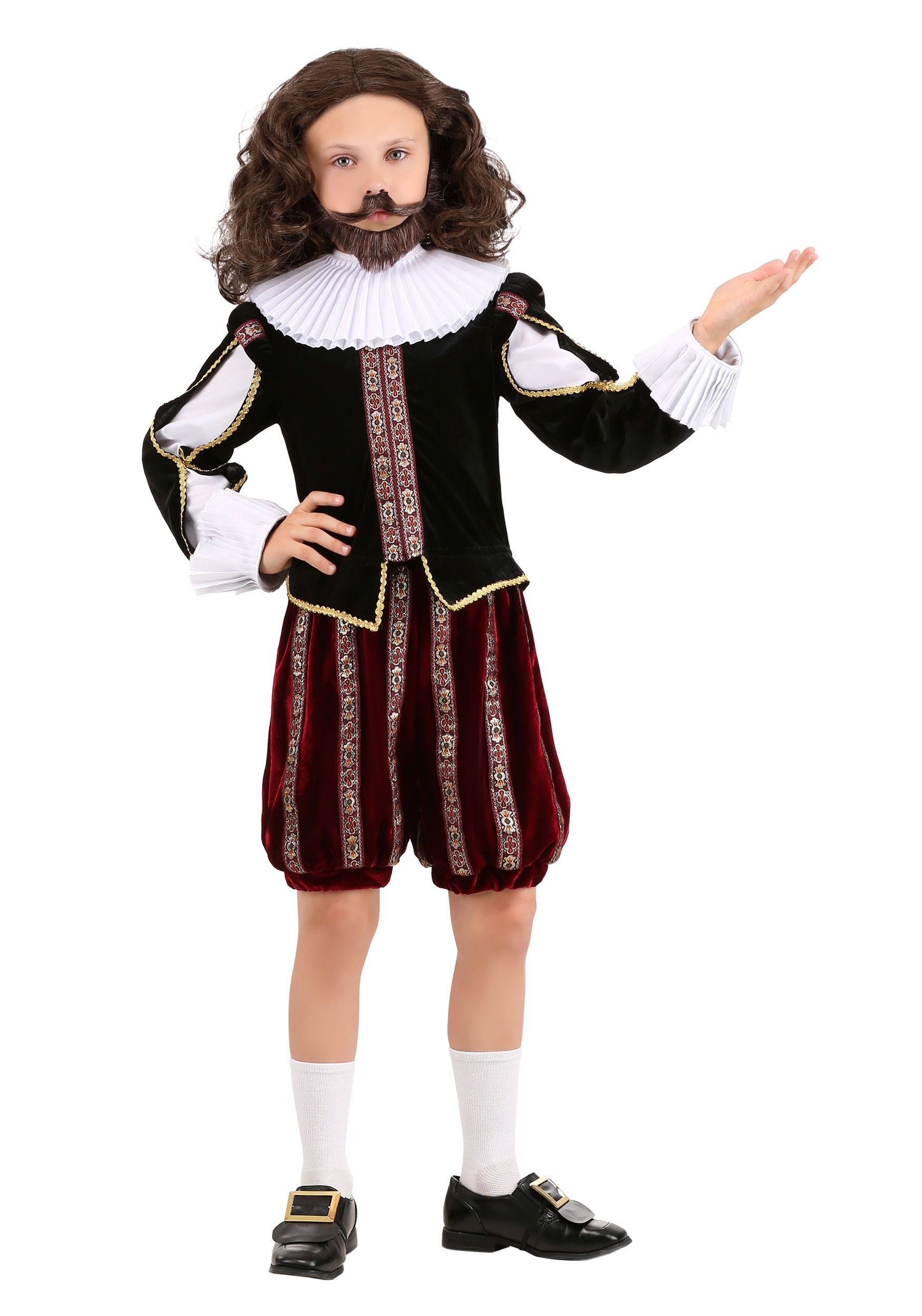William Shakespeare Costume For Boys