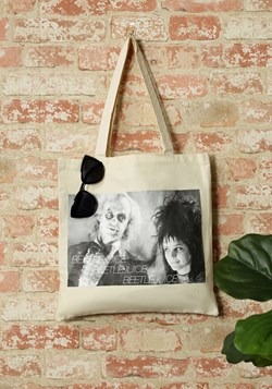 Beetlejuice Image Capture Canvas Tote