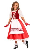 Girls Premium Red Riding Hood Costume Alt2