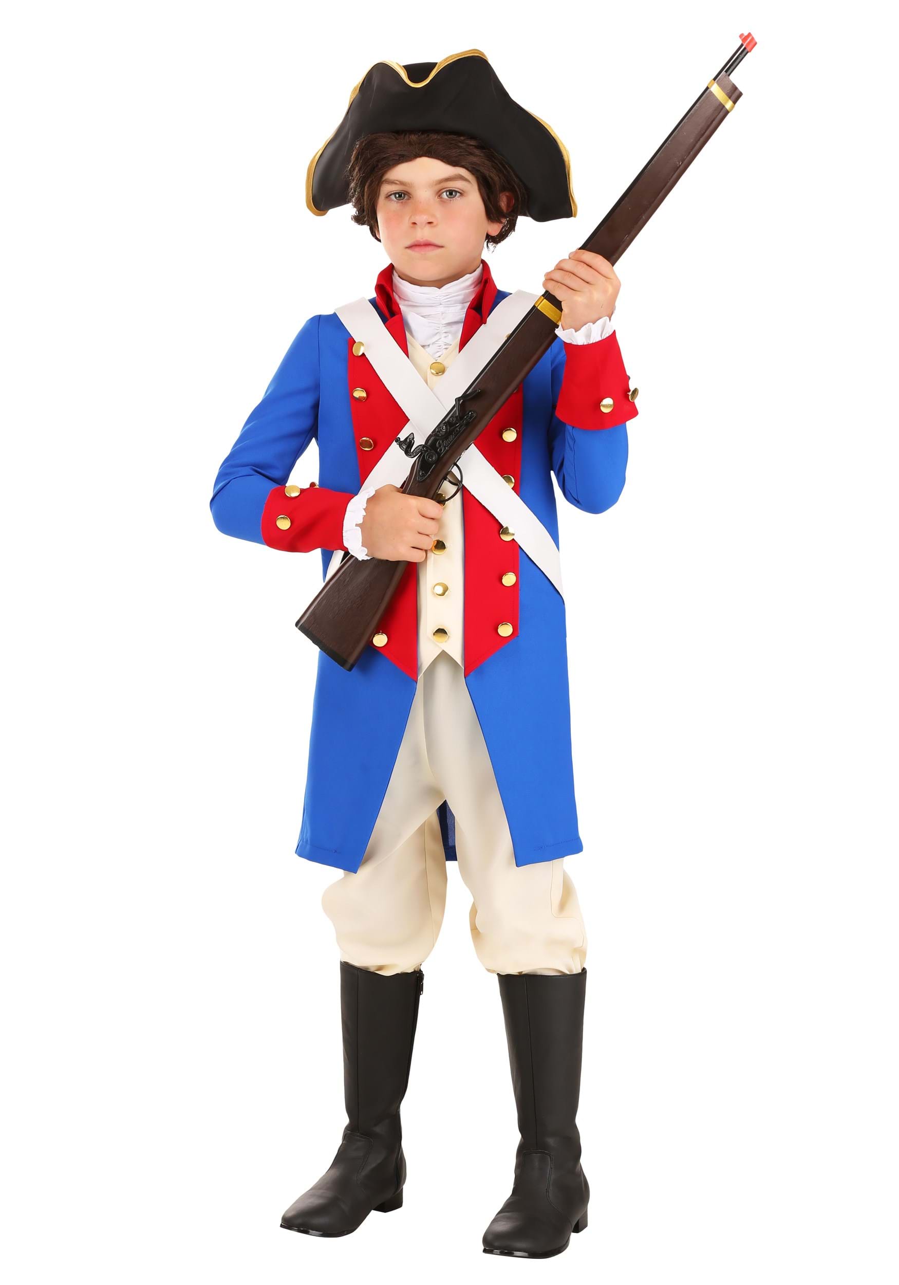 Kid's American Revolution Soldier Costume | Historical Costumes