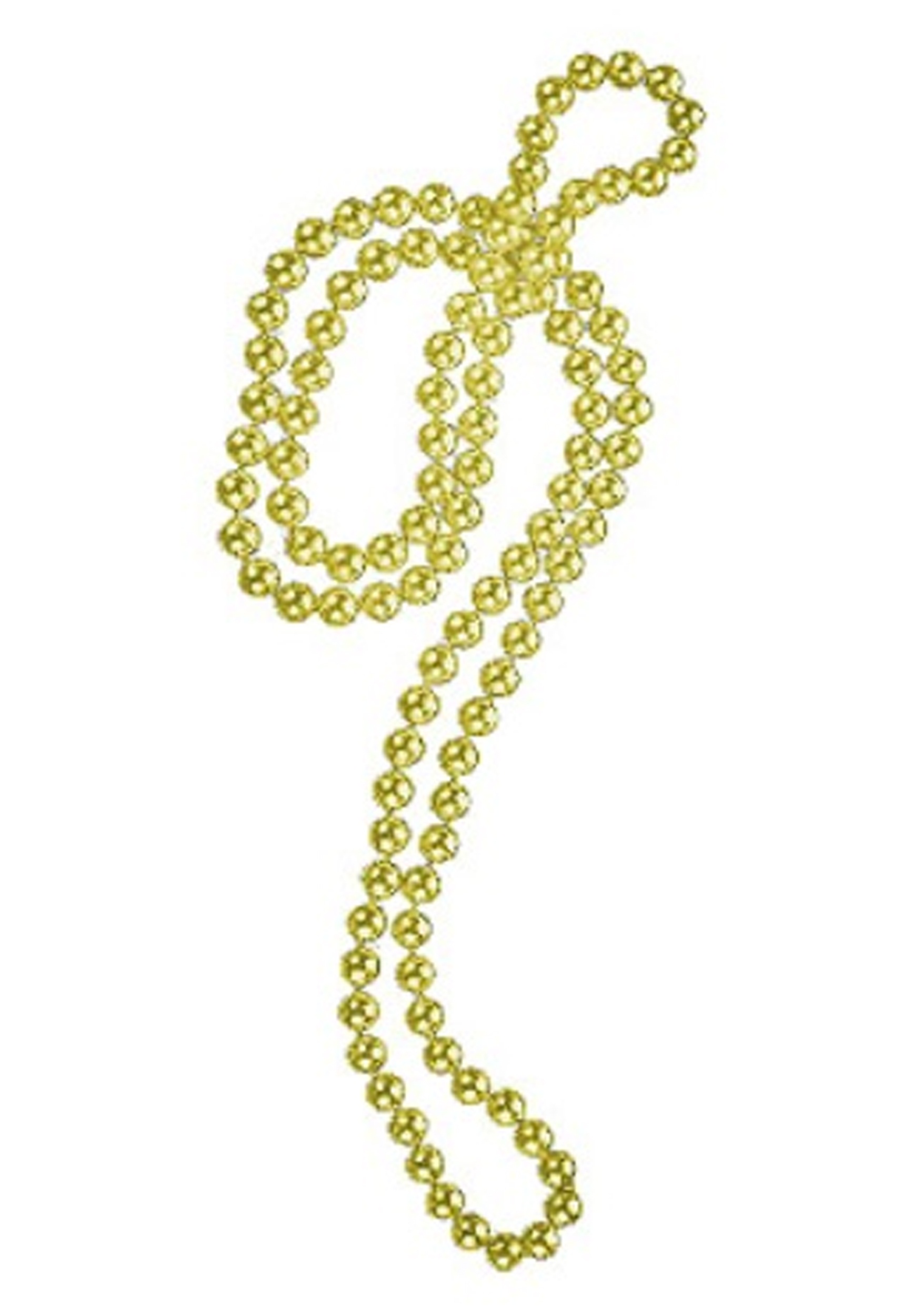 Gold Beaded Flapper Necklace