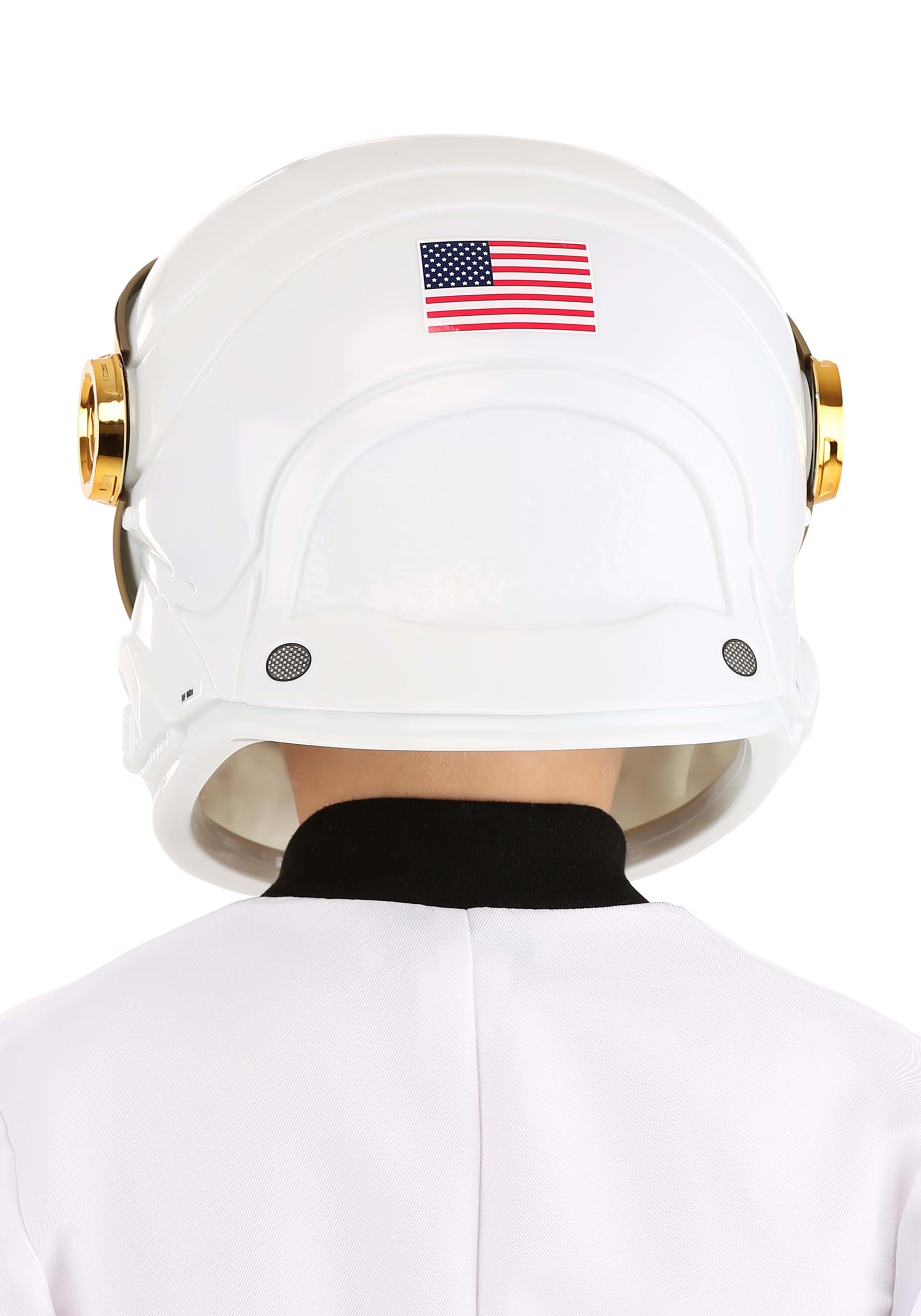 Deluxe Astronaut Cosmonaut Gold Helmet For Kids , Costume Helmet