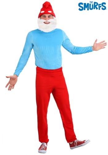 Men's Plus Size Papa Smurf Costume