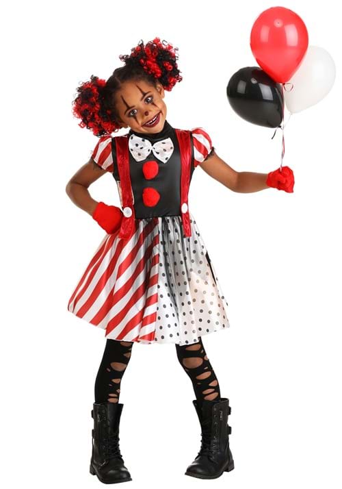 Dangerous Dotty the Clown Kids Costume