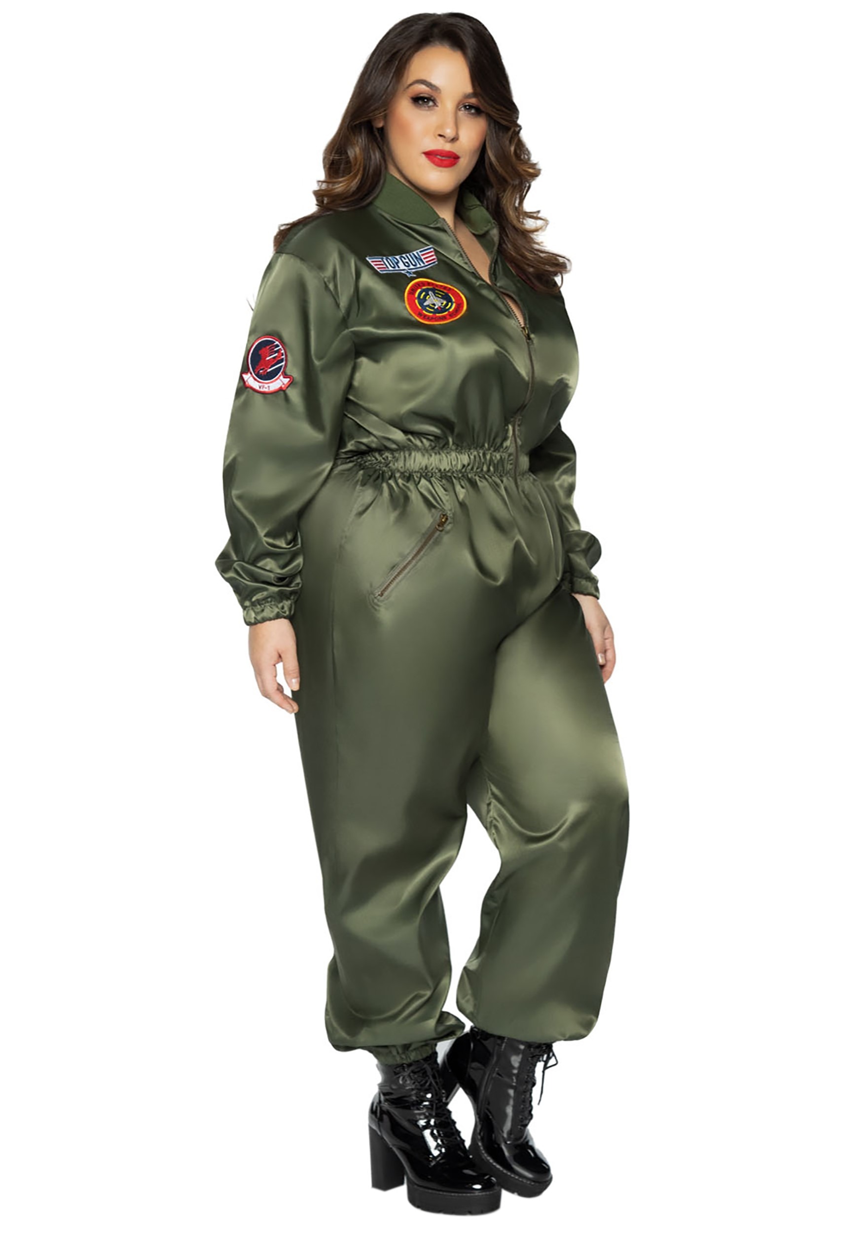 Top Gun Adult's Plus Size Flight Suit Costume