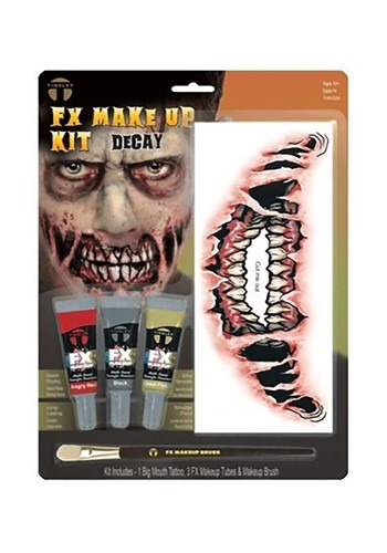 Big Mouth Decay Temporary Face Tattoo