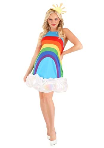 Womens Rainbow Dress Costume