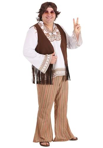 Men's Plus Size Woodstock Hippie Costume