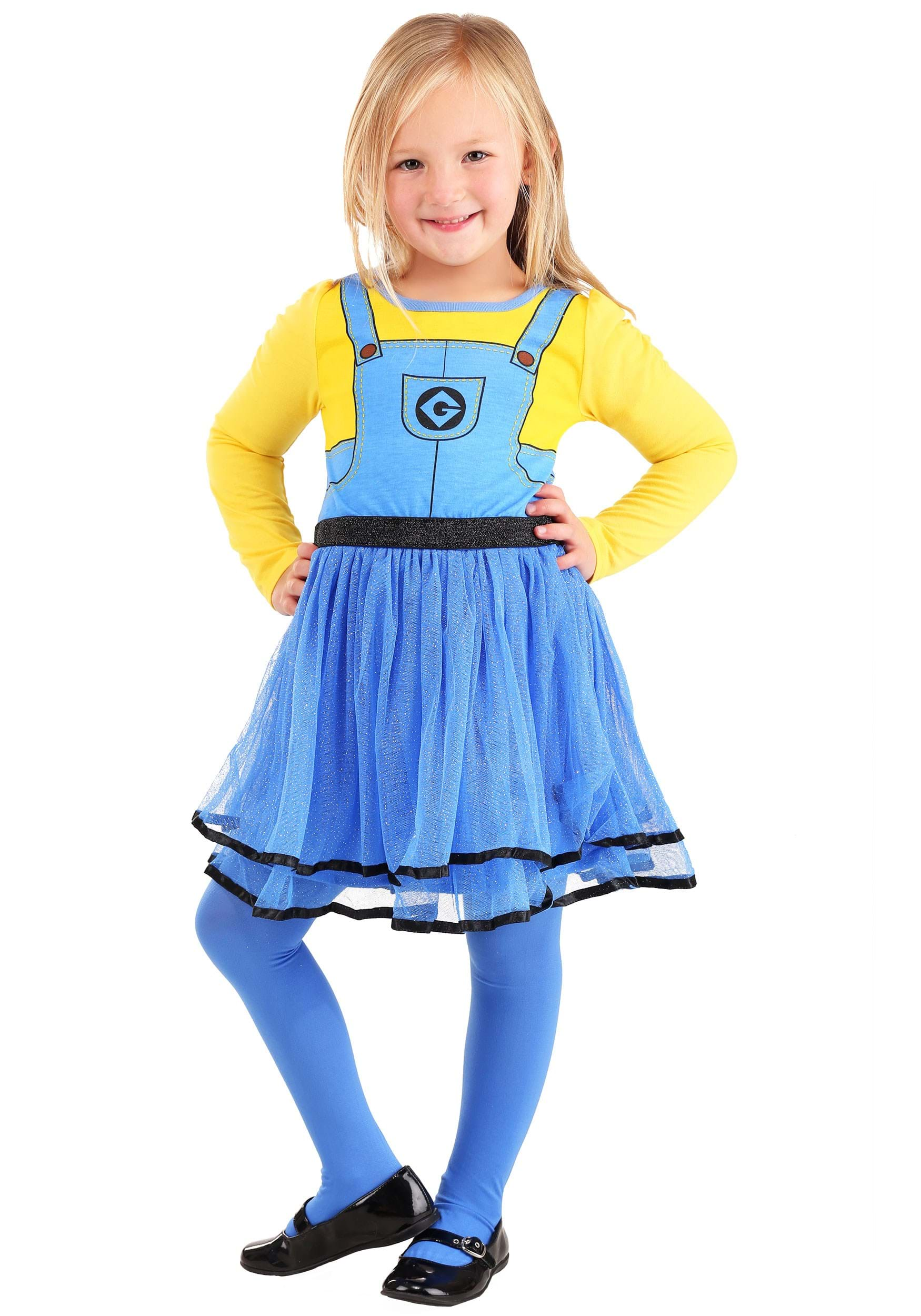 Girls 2Pc Minions Dress Set