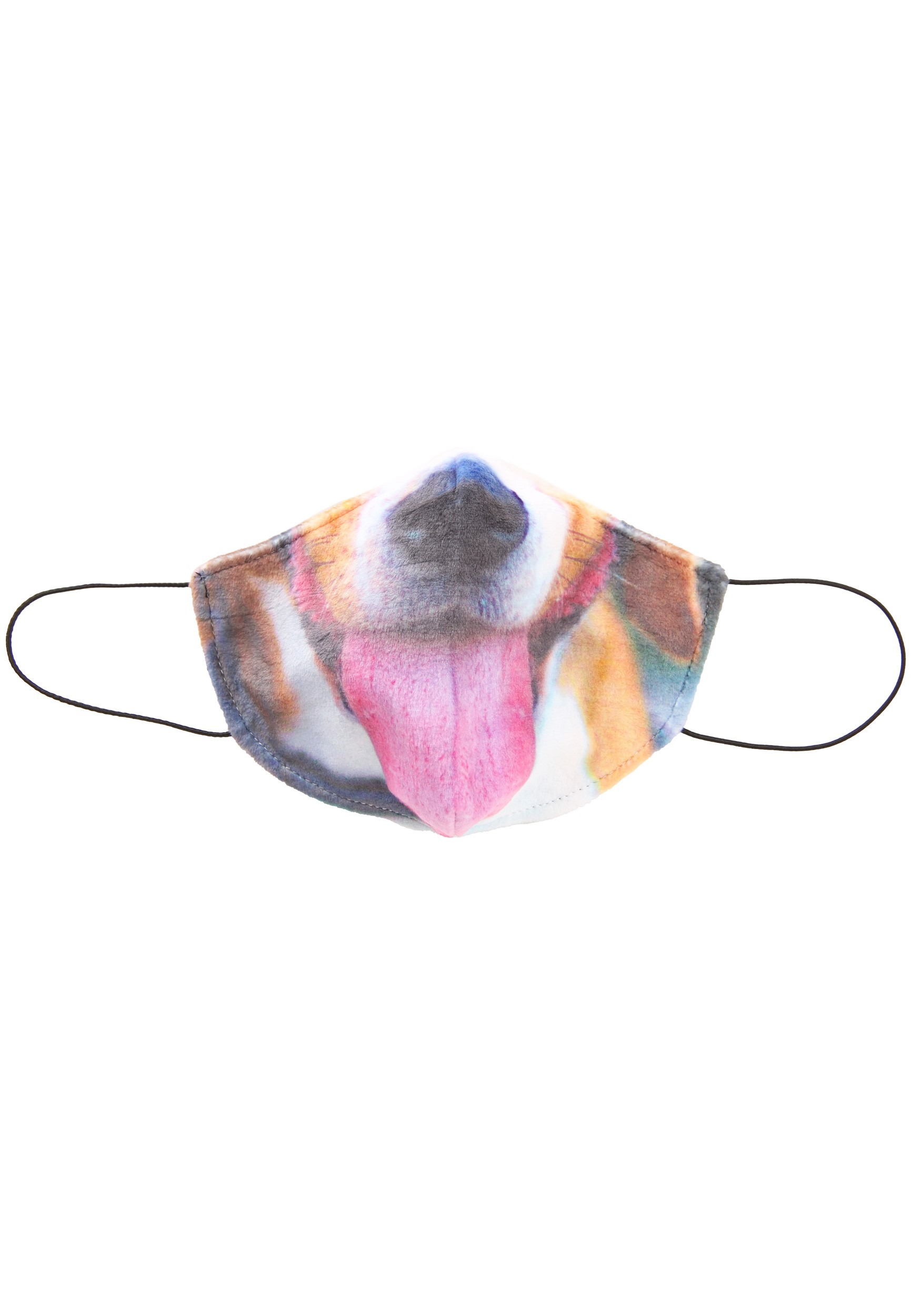 Dog With Tongue Sublimated Face Mask For Adults